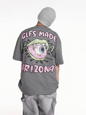 T-shirts à lettres graffiti