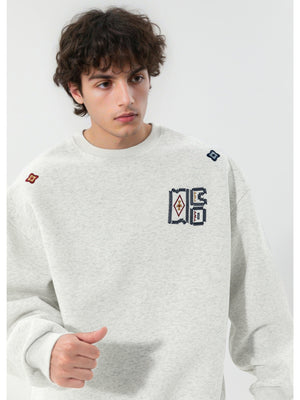 Liber Autumn Men's Embroidered Pattern Pattern Sweatshirts
