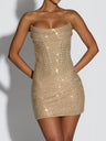 Tube Top Hip-hugging Sequins Evening Dress Mini&Short Dresses
