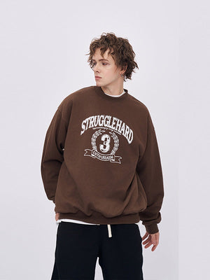 Liber Autumn Neutral wear Printed English Sweatshirts&Hoodies