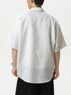 New Chinese Style Breathable Plum Bossom Loose-fit Shirts