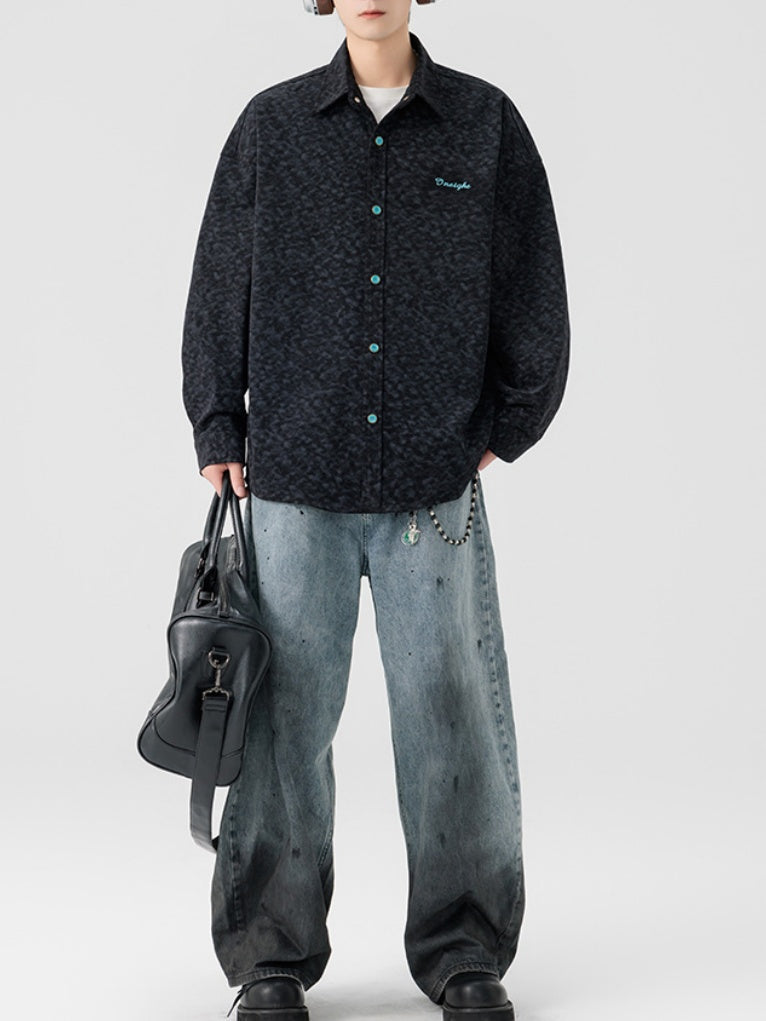 Printed Embroidery Corduroy Wear-resistant Shirts