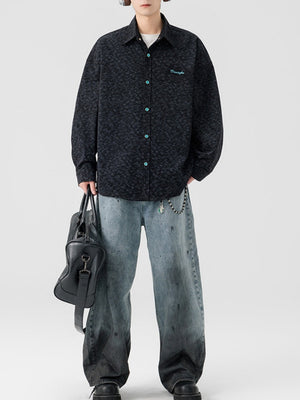 Printed Embroidery Corduroy Wear-resistant Shirts