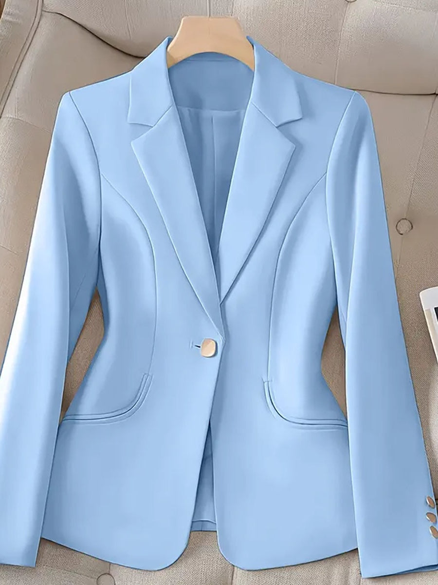 Slim Fit And Refined Tailoring Single-button Blazer