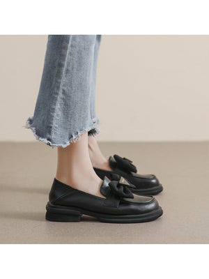 Liber Spring and Autumn Bowknot Women's Loafers