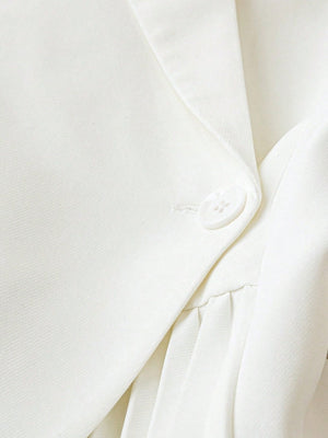 Slim Fit And Refined Tailoring Irregular Designer Blazer
