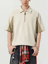 Color-blocked Leisure Breathable Loose-fit POLO Shirt