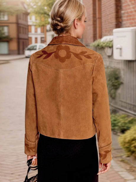 Liber Autumn Women's Floral Button Jacket