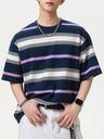 Color-blocked Stripes Loose-fit T-shirts