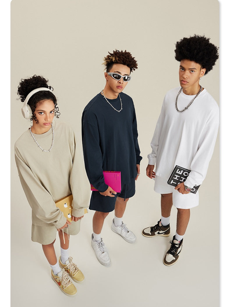 Liber Autumn Neutral wear Solid Color Solid Color T-shirts