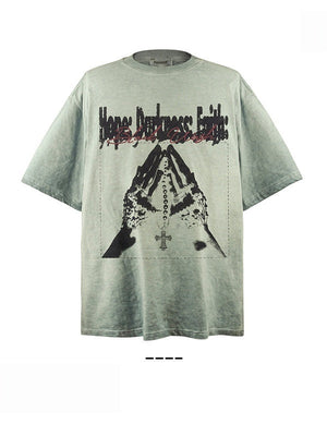 Liber Summer Neutral Printed Pattern T-shirts