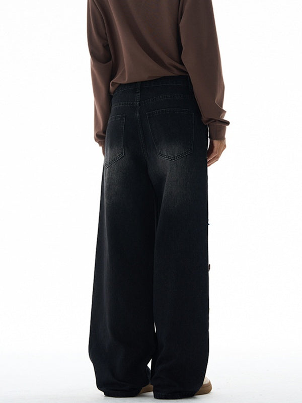 Liber Autumn Neutral wear Button decoration Jeans