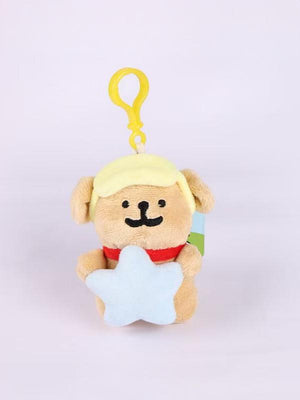 Plüsch-Hunde-Schlüsselanhänger