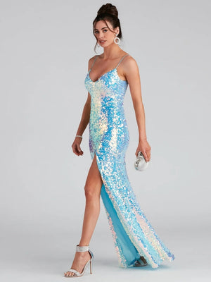 Liber Summer Women's Sequins Photography Travel Maxi Dresses