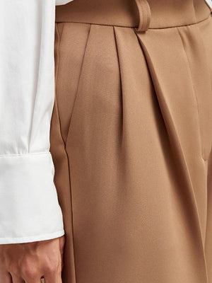 Casual, Slimming, High-waisted, Floor-length Suit Pants