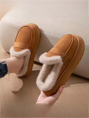 Solid Color Thick-soled Slippers
