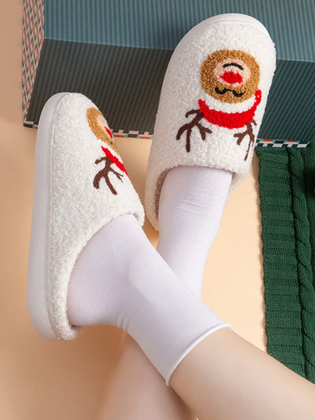 Christmas Deer Cartoon Slippers