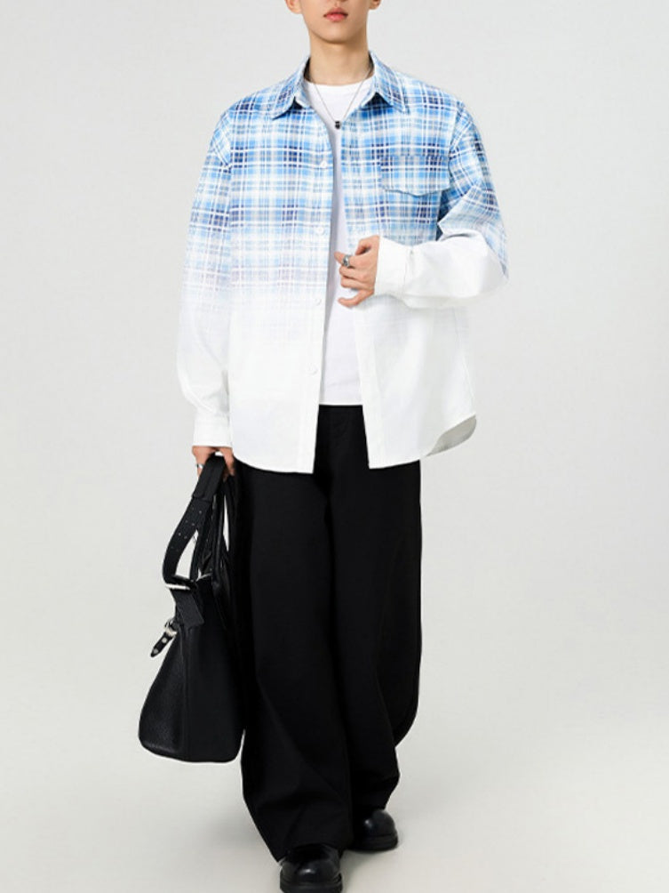 Gradient Plaid Shirts