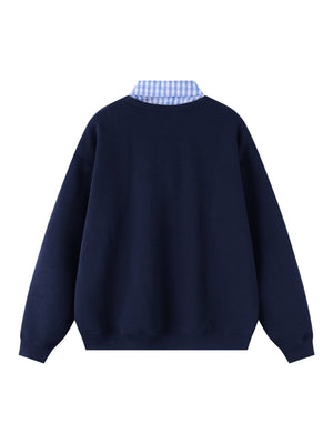 Liber Autumn Neutral wear Fake two pieces Apple Polo Shirts
