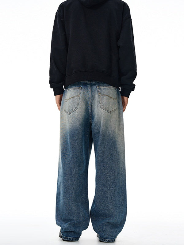 Liber Autumn Men's Pocket decoration Jeans