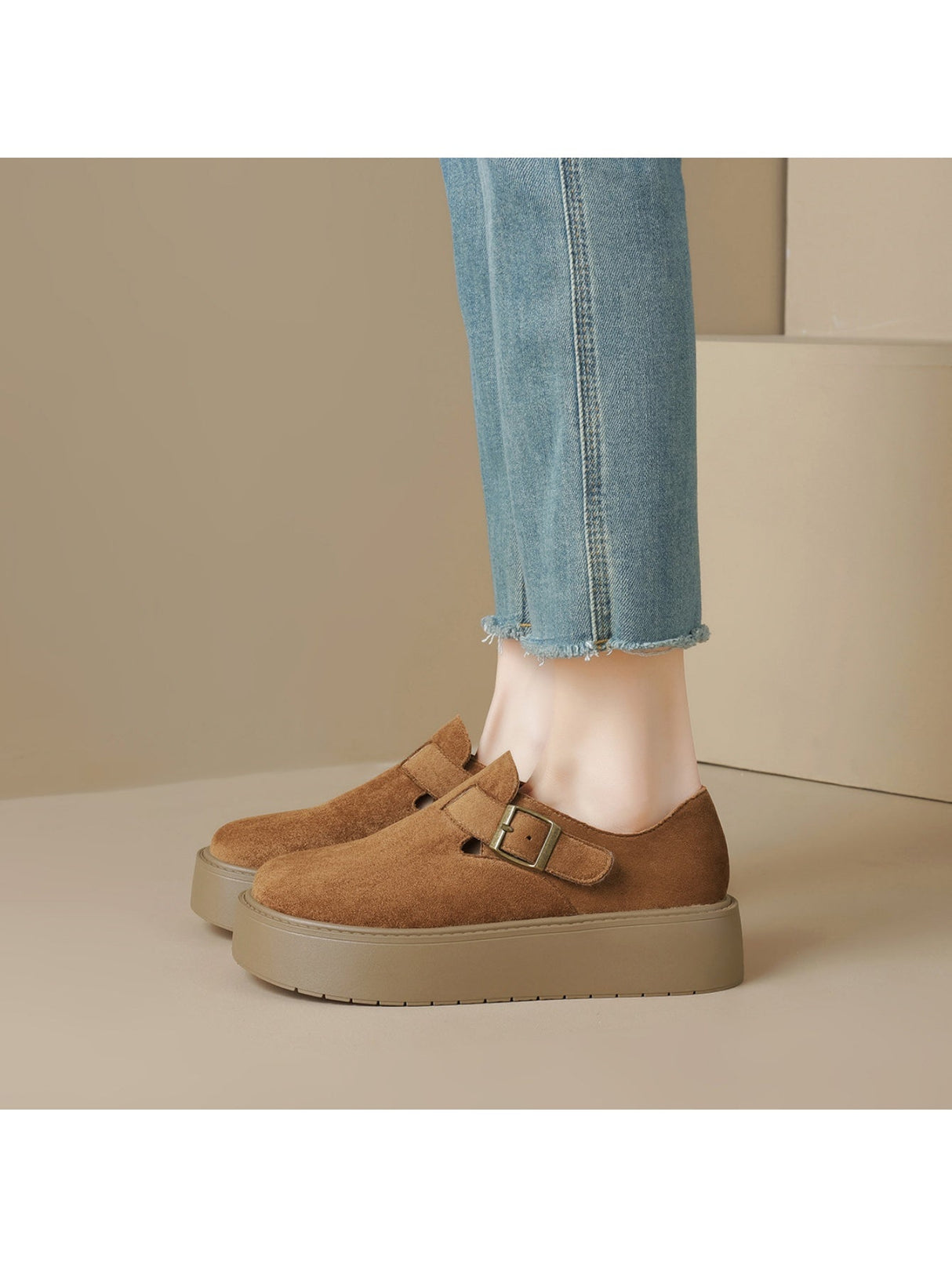 Liber Spring and autumn women's thick-soled flat shoes