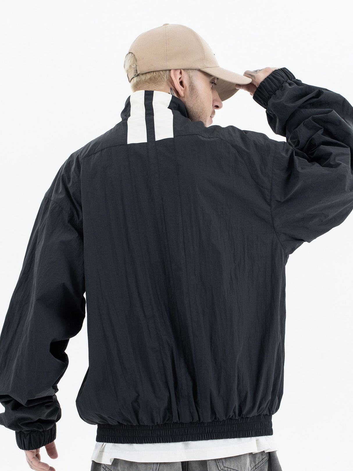 Zipper Jacket Stand Collar Cardigan Coat