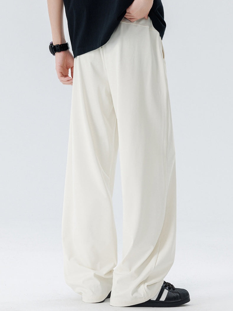 Cool Feeling Lightweight Loose-fit Straight-fit Dress Pants Pants