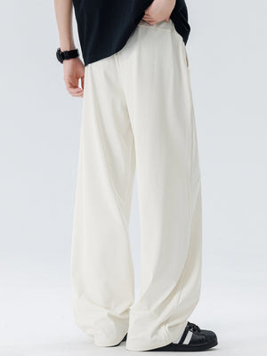 Cool Feeling Lightweight Loose-fit Straight-fit Dress Pants Pants
