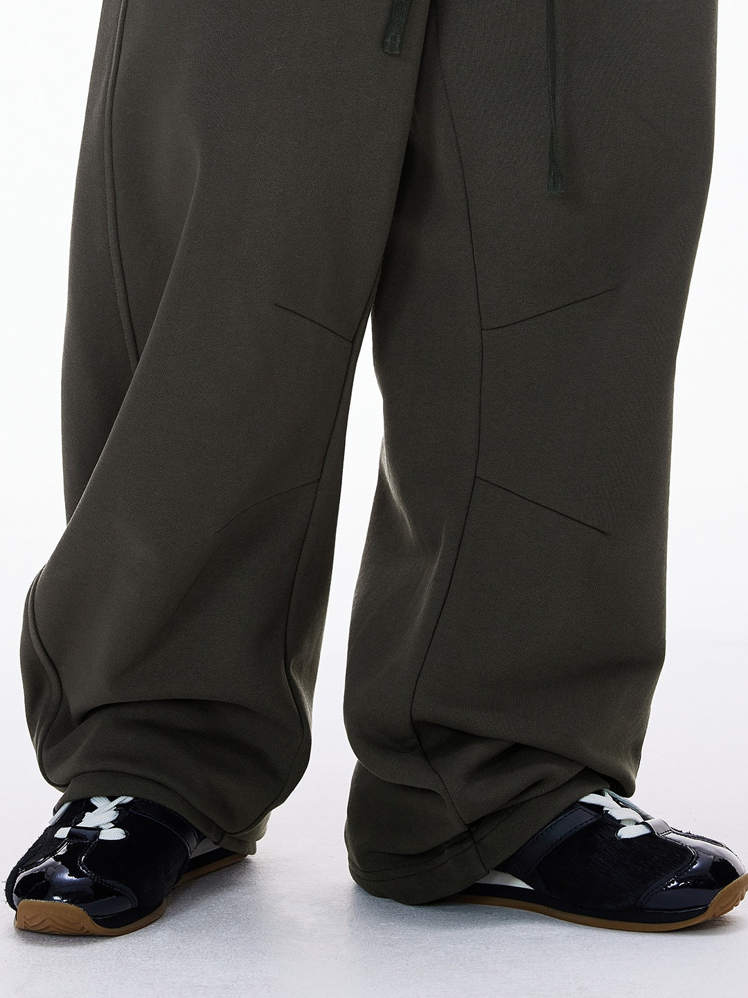 Liber Autumn Neutral wear Pocket decoration Solid Color Pants