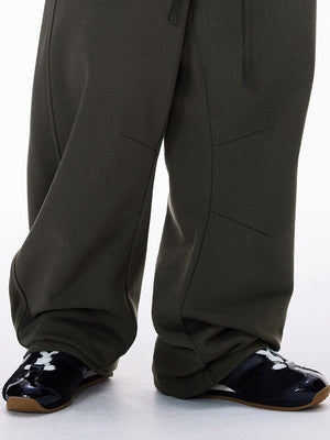 Liber Autumn Neutral wear Pocket decoration Solid Color Pants