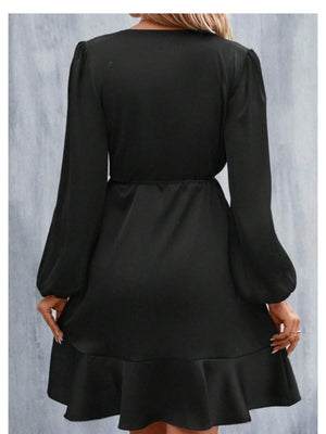 Satin Waist Low-cut Mini&Short Dresses