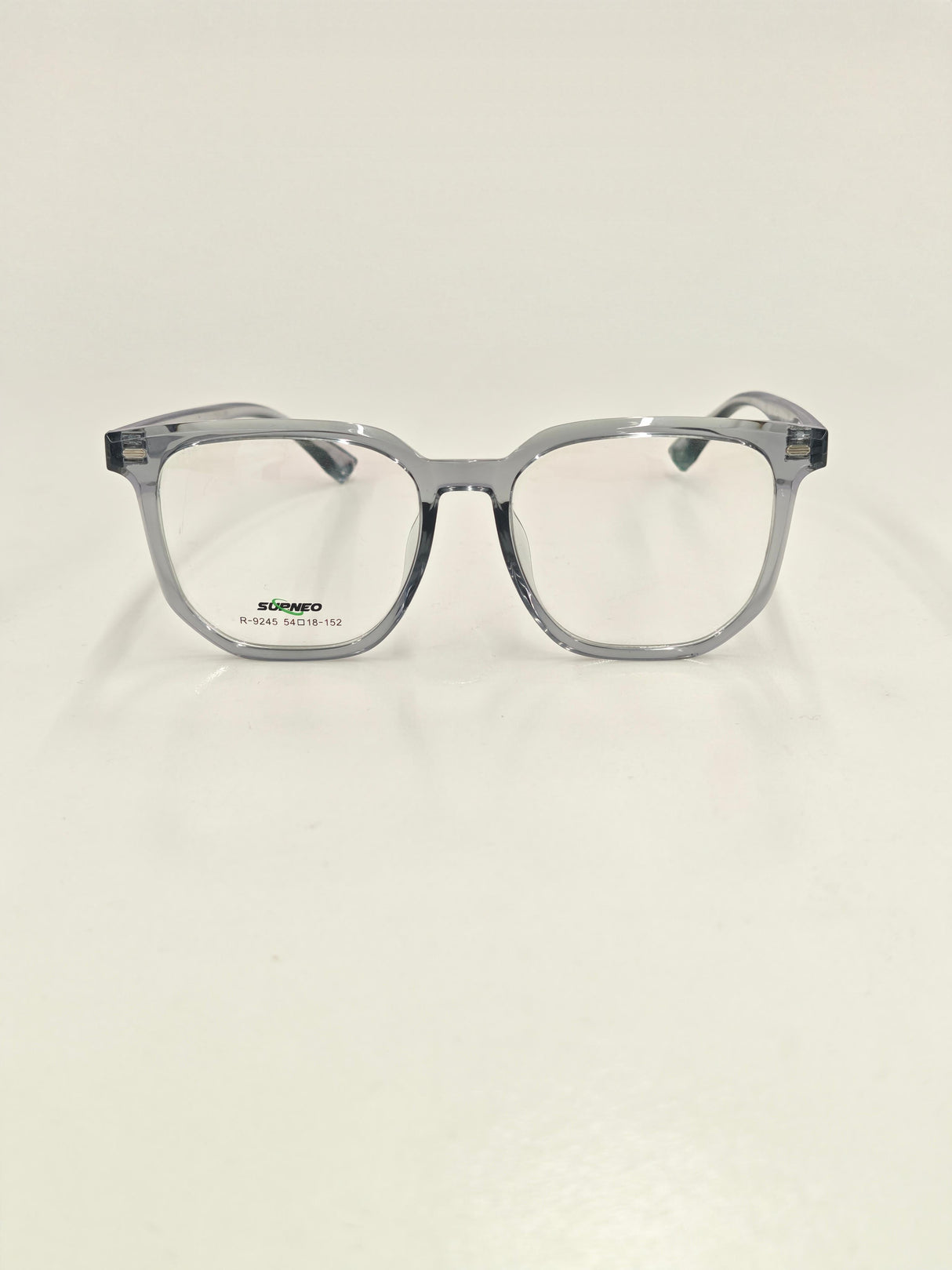 Lunettes transparentes de couleur unie