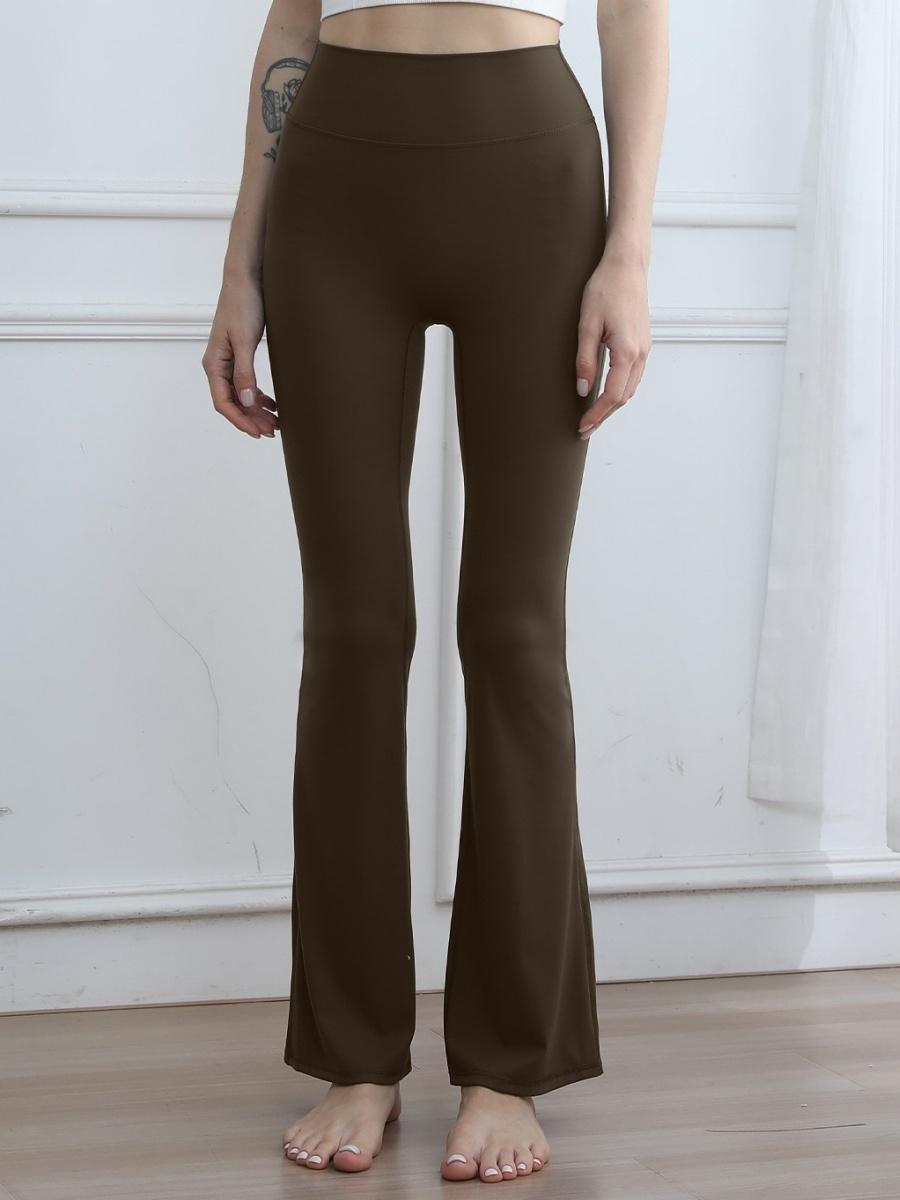 High Waist Tooling Yoga Micro-horn Peach Butt Tight Fit Sports Pants