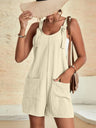Pocket Loose-fit Blended Strap Jumpsuits&Bodysuits