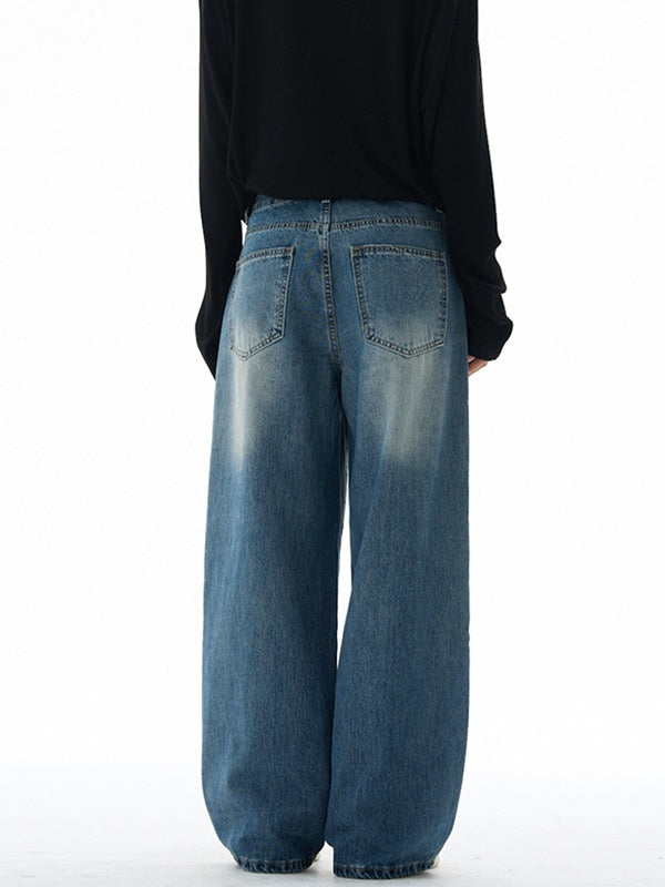 Liber Autumn Neutral wear Pocket decoration Jeans