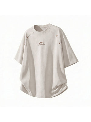 【EXPÉDITION NORMALE】T-shirts patchwork imprimés color-block