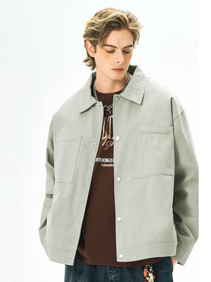 Liber Autumn Men's Solid Color Jackets