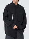 Water Proof Tooling Loose Lapel Long-sleeved Shirt