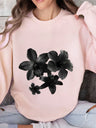 Flower Head Printed Sweatshirt