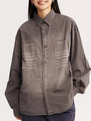Vintage Washed Loose-Fit Shirt