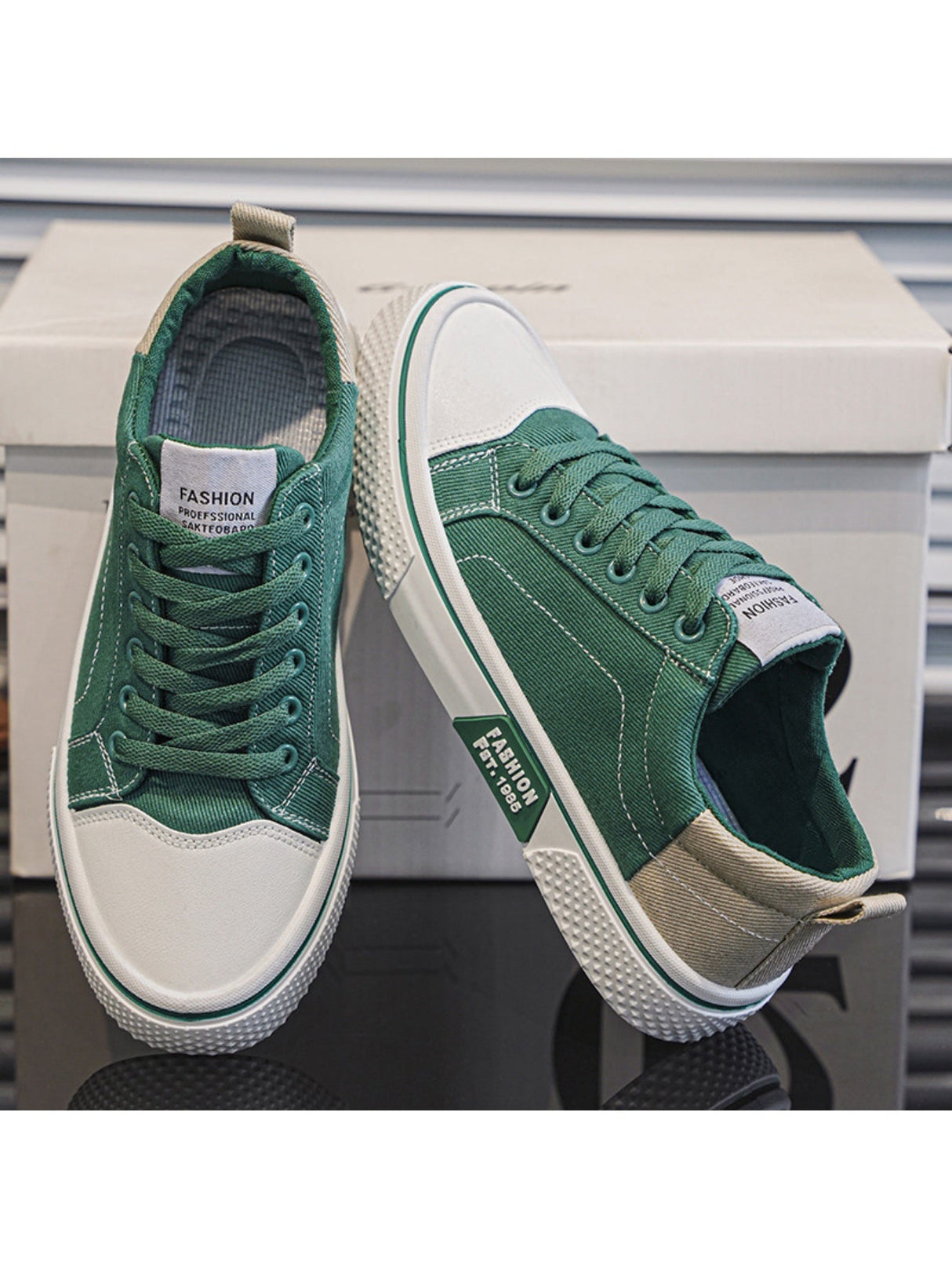 Liber Four Seasons Colorblock Canvas Men's Casual Sports Shoes