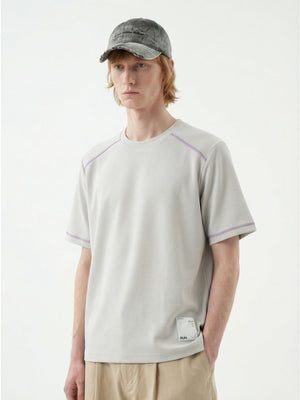 【EXPÉDITION NORMALE】T-shirt de sport à manches courtes, coupe ample et color-block