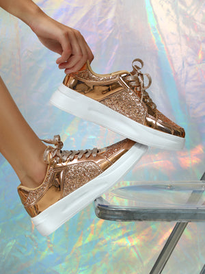 Sequined Women's Sneakers