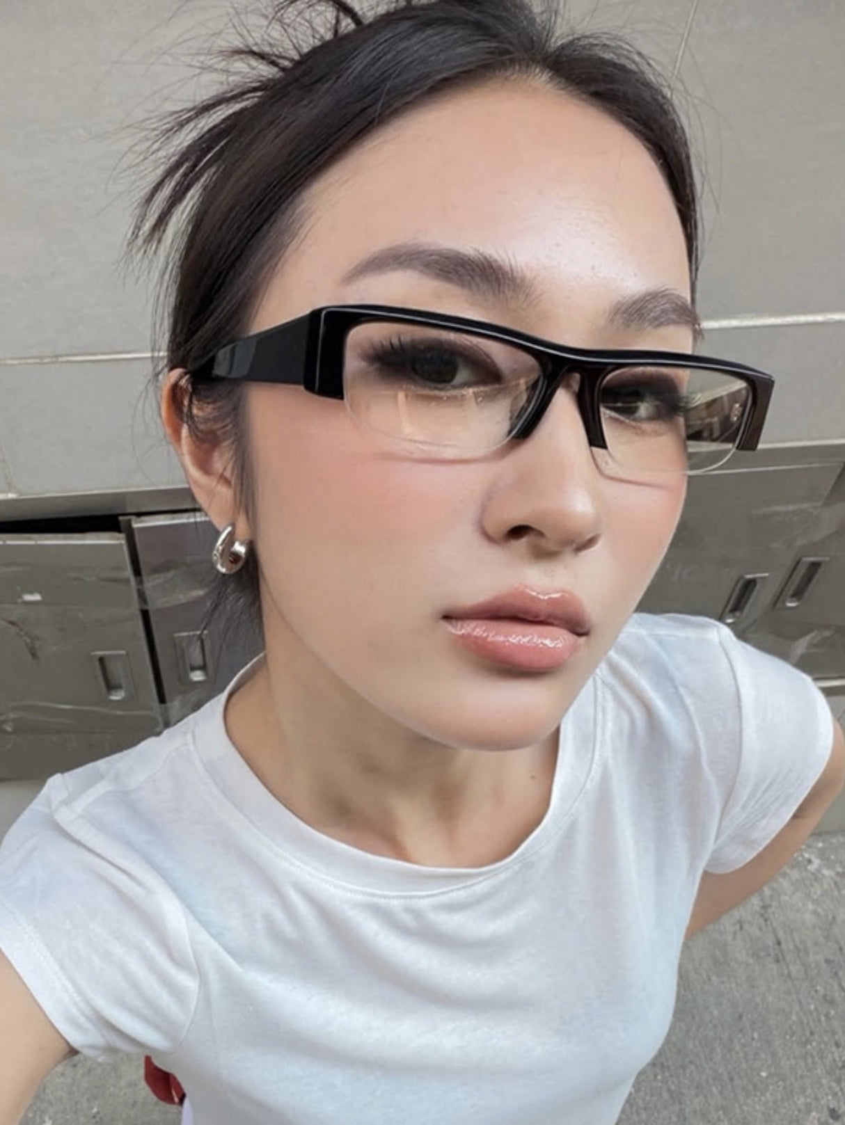 Full-frame Square Fashion Glasses