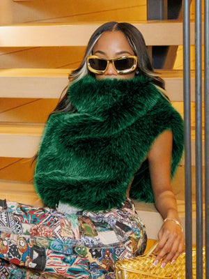 Faux Fur Furry Tank Top/vest