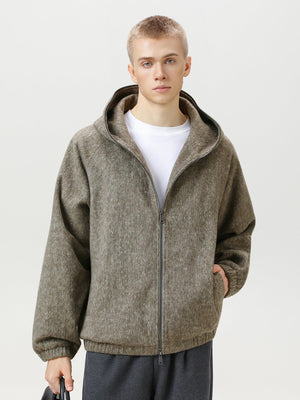 Liber Autumn Men's Solid Color Zipper jacket