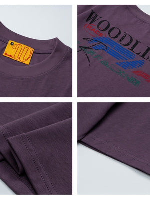 Distressed Number Printed T-shirts