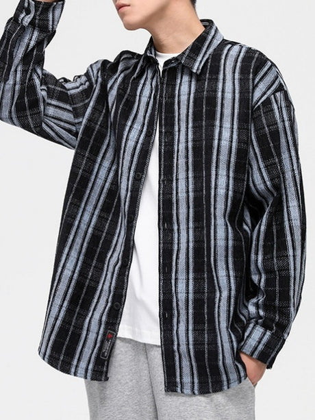 Stripes Plaid Shirts