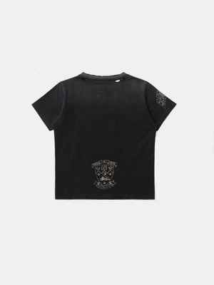 BADBLOOD Work Shop Printed Distressed T-shirts