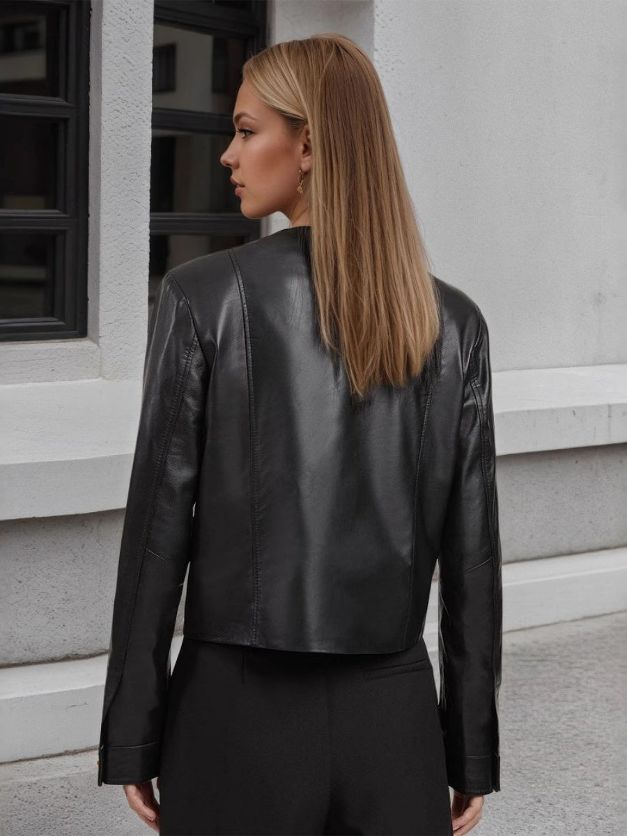 Liber Summer Women's Buttons Solid Color Jackets